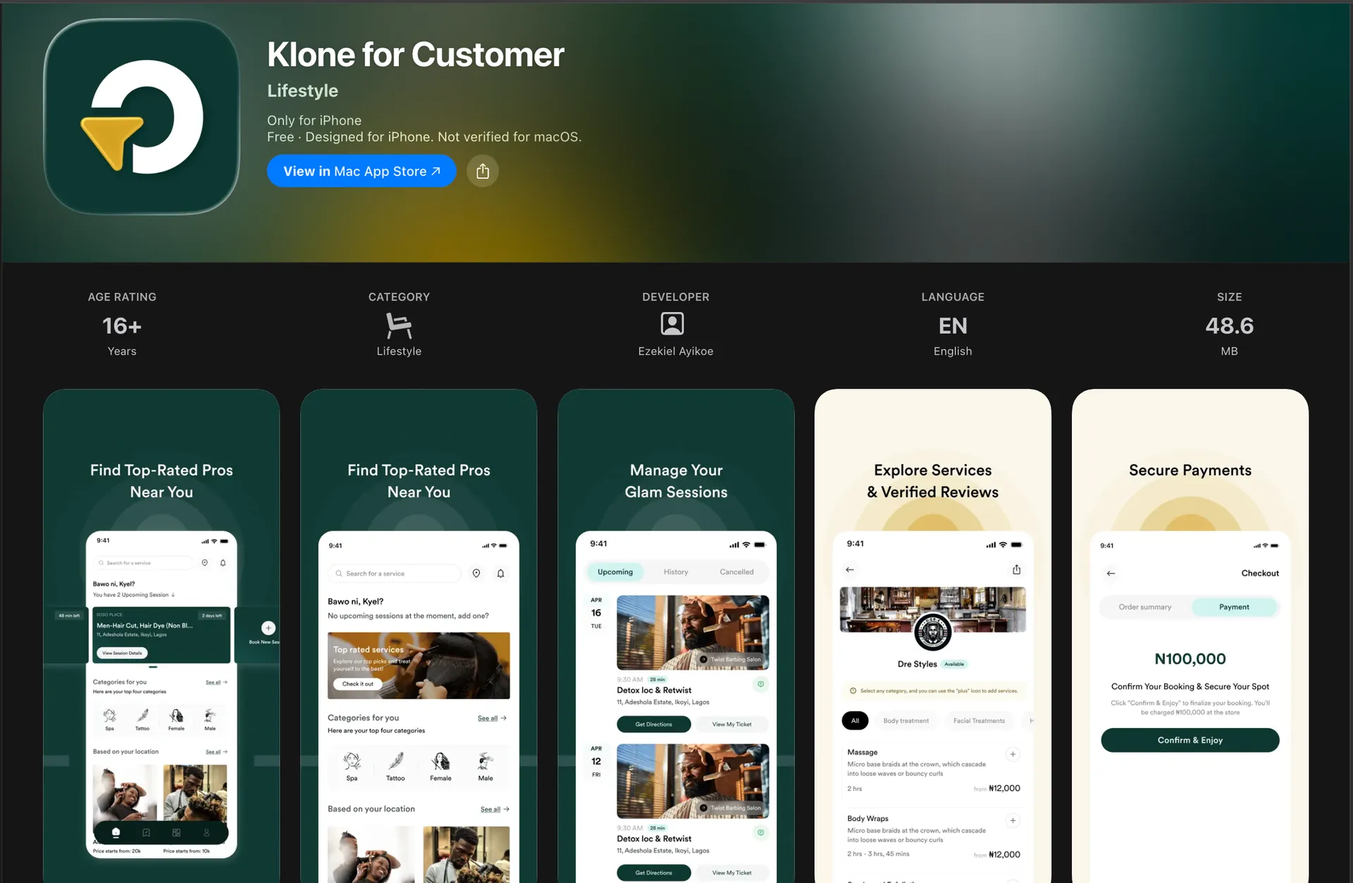 Klone Customer preview